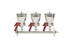 AS300/5 3-place vacuum filtration system, stainless steel 100ml, 47/50mm, support screen  1/pk