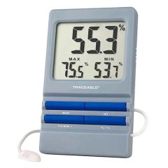 Digi-Sense Traceable Thermohygrometer with Alarm and Calibration, External Sensor