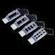 4-Wells Cell Culture Slide, PS frame, Glass Slide, PP holder, Sterile, Dnase & Rnase Free,