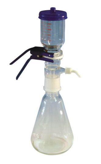 GV050/2 Vacuum filter holder, glass, 250ml, 47/50mm, glass frit, 1000ml Erlenmeyer  1/pk