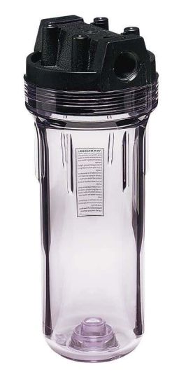 Filter Housing,Cold Water,Transparent styrene acrylonitrile sump &amp;pressure relief valve